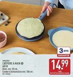 ALDI Ambiano crêpière à main offre