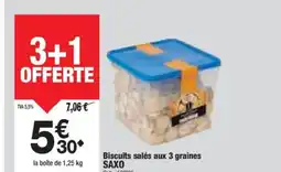 Promocash SAXO Biscuits salés aux 3 graines offre