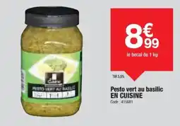Promocash EN CUISINE Pesto vert au basilic offre