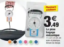 Bazarland Le pèse bagage mécanique offre