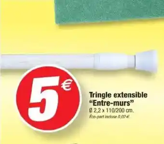 Bazarland Tringle extensible "Entre-murs" offre