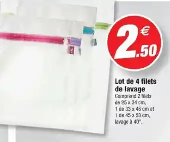 Bazarland Lot de 4 filets de lavage offre