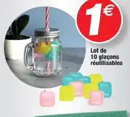 Bazarland Lot de 10 glaçons réutilisables offre