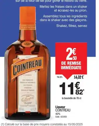 Promocash COINTREAU Liqueur offre