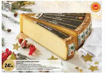Intermarché Contact Comté Aop 30 Mois D'affinage Vagne offre