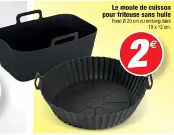 Bazarland Le moule de cuisson pour friteuse sans huile offre