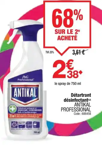 Promocash ANTIKAL PROFESSIONAL Détartrant désinfectant offre
