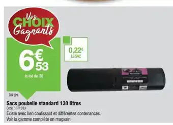 Promocash Sacs poubelle standard offre