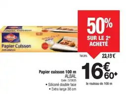 Promocash ALBAL Papier cuisson offre