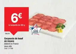 Promocash Carpaccio de bœuf en rosace offre