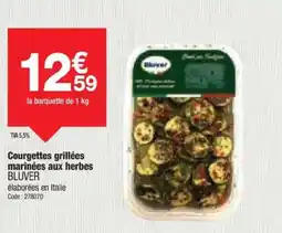 Promocash BLUVER Courgettes grillées marinées aux herbes offre
