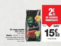 Promocash RISO GALLO Riz rouge complet offre
