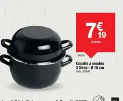 Promocash Cocotte à moules offre