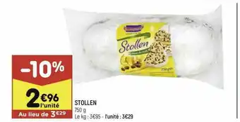 Leader Price Stollen offre