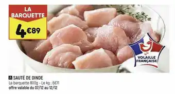Leader Price Sauté De Dinde offre