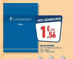 Bureau Vallée Bloc-notes offre