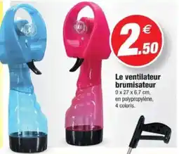 Bazarland Le ventilateur brumisateur offre