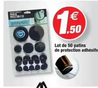 Bazarland Lot de 50 patins de protection adhésifs offre
