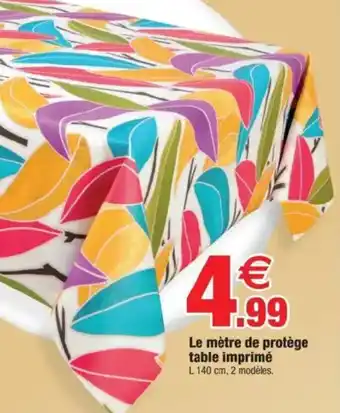 Bazarland Le mètre de protège table imprimé offre