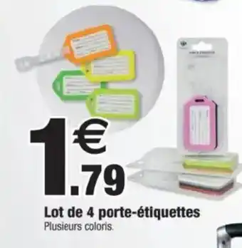 Bazarland Lot de 4 porte-étiquettes offre