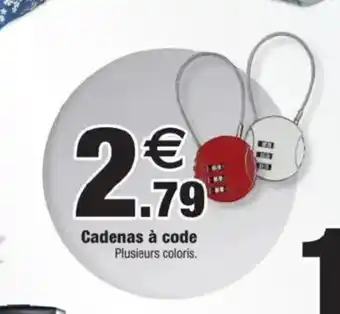 Bazarland Cadenas à code offre