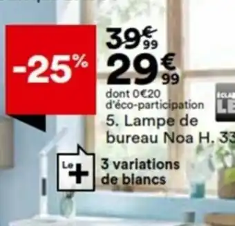 BUT Lampe de bureau Noa offre