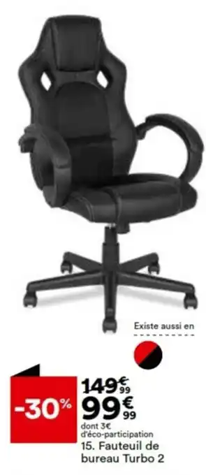 Fauteuil de bureau Turbo 2