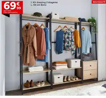 BUT Kit dressing 2 étagères offre