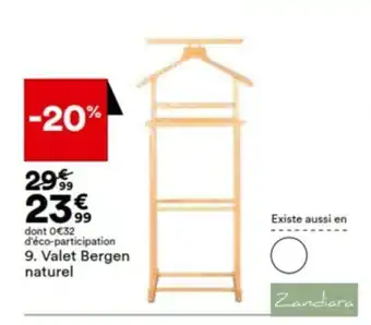 BUT Valet Bergen naturel offre