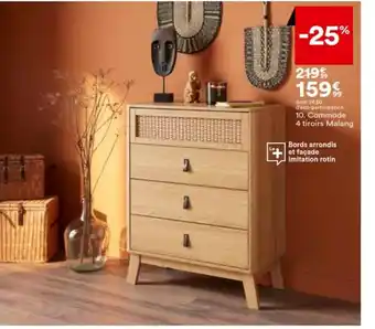 BUT Commode 4 tiroirs Malan offre