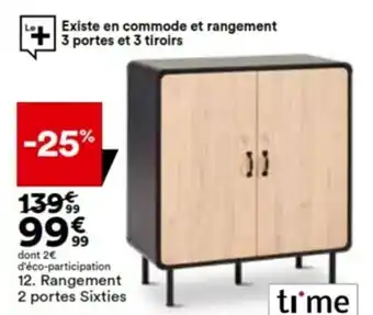BUT Rangement 2 portes Sixties offre