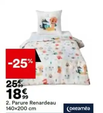 BUT Parure Renardeau 140x200 cm offre