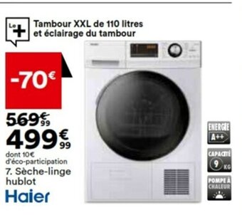 BUT Sèche-linge hublot offre