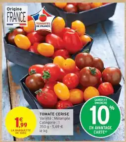 Intermarché Hyper Tomate cerise offre