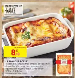Intermarché Hyper LASAGNE DE BOEUF offre