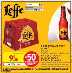Intermarché Hyper Leffe Ruby offre
