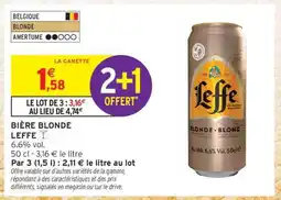 Intermarché Hyper Leffe blonde offre