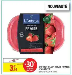 Intermarché Hyper SORBET PLEIN FRUIT FRAISE L'ANGÉLYS offre