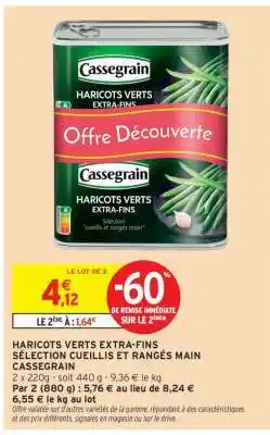 Intermarché Hyper Haricots verts extra fins offre