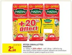 Intermarché Hyper Pâtes Coquillettes Panzani offre