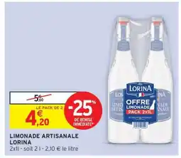Intermarché Hyper Limonade Artisanale Lorina offre