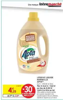 Intermarché Hyper LESSIVE LIQUIDE MARSEILLE APTA offre