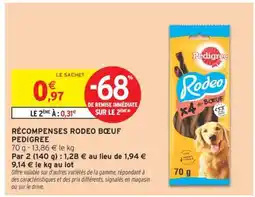 Intermarché Hyper RÉCOMPENSES RODEO BŒUF PEDIGREE offre