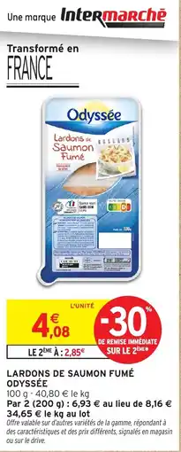 Intermarché Lardons de Saumon Fumé Odyssée offre