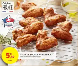 Intermarché Ailes de poulet au paprika offre