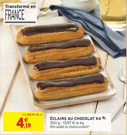 Intermarché Éclairs au chocolat x4 offre