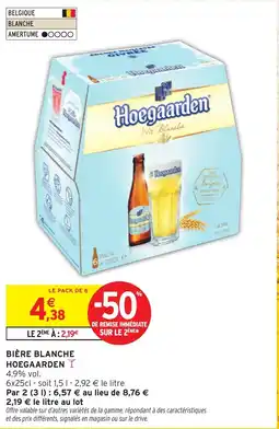 Intermarché Bière Blanche Hoegaarden offre