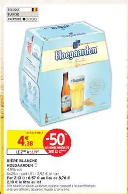 Intermarché Bière Blanche Hoegaarden offre