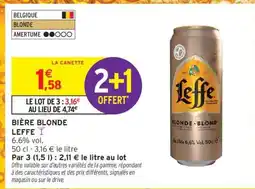 Intermarché Bière Blonde Leffe offre