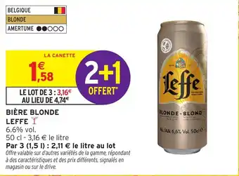 Intermarché Bière Blonde Leffe offre